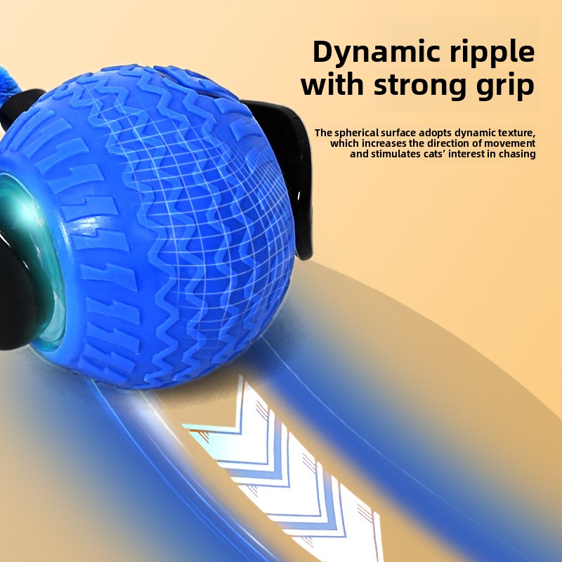 Rogue Runner ¦ Self-Rolling Smart Cat Toy with LED Chase Light