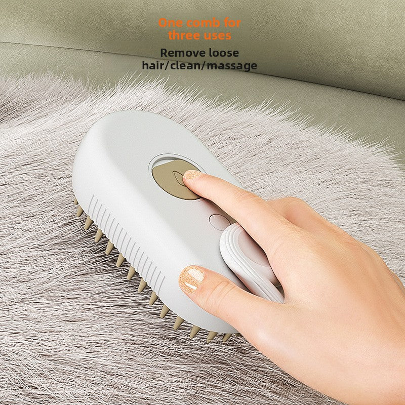 Mist Brush ¦ Steam Grooming Brush for Cats & Dogs (USB-C Rechargeable)