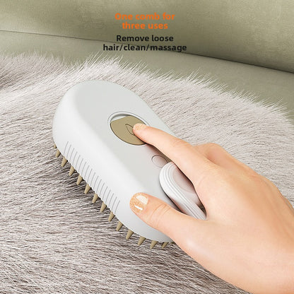 Mist Brush ¦ Steam Grooming Brush for Cats & Dogs (USB-C Rechargeable)