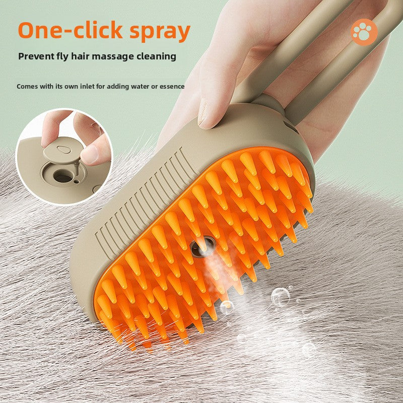 Mist Brush ¦ Steam Grooming Brush for Cats & Dogs (USB-C Rechargeable)