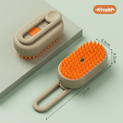 Mist Brush ¦ Steam Grooming Brush for Cats & Dogs (USB-C Rechargeable)
