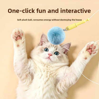 Interactive Cat Teaser ¦ Automatic Ball Launcher with Retracting String