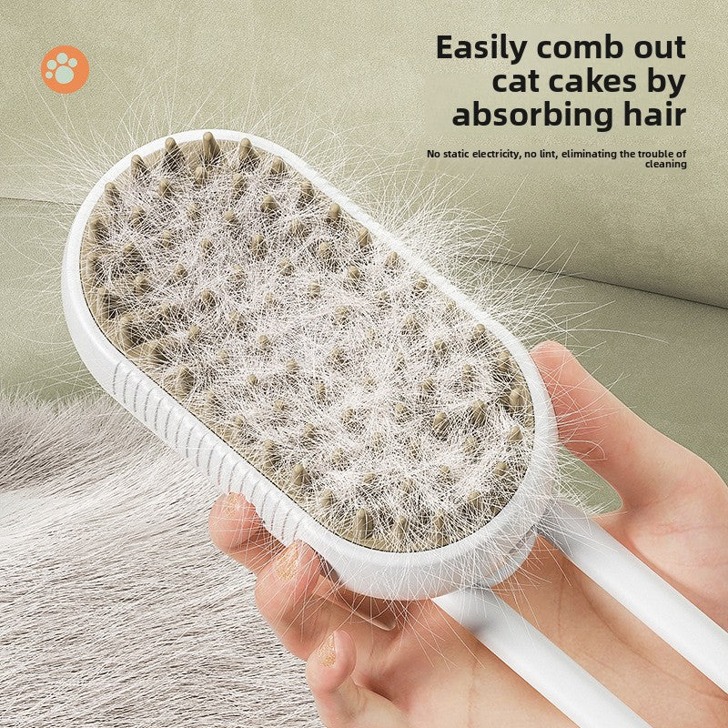 Mist Brush ¦ Steam Grooming Brush for Cats & Dogs (USB-C Rechargeable)