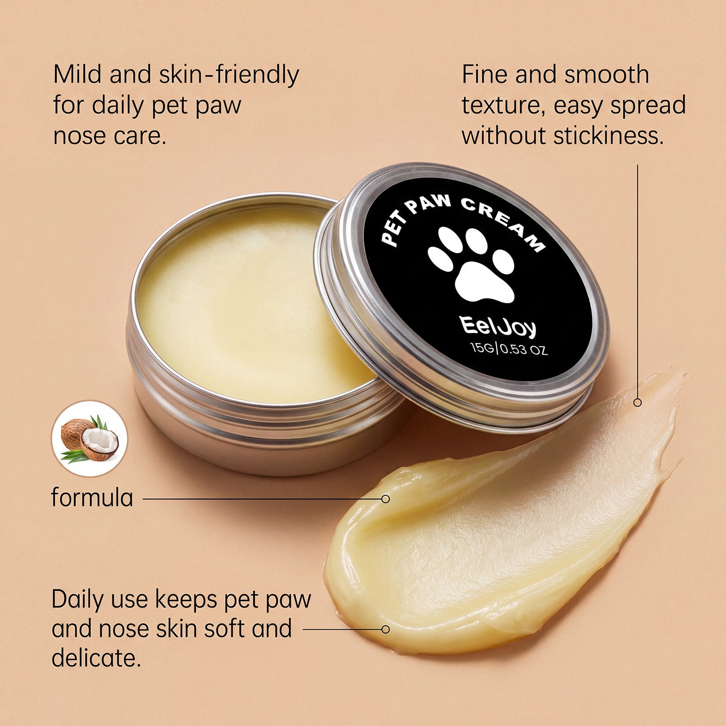 Paw Balm ¦ Soothing Moisturiser for Dry Paws & Noses (15g)