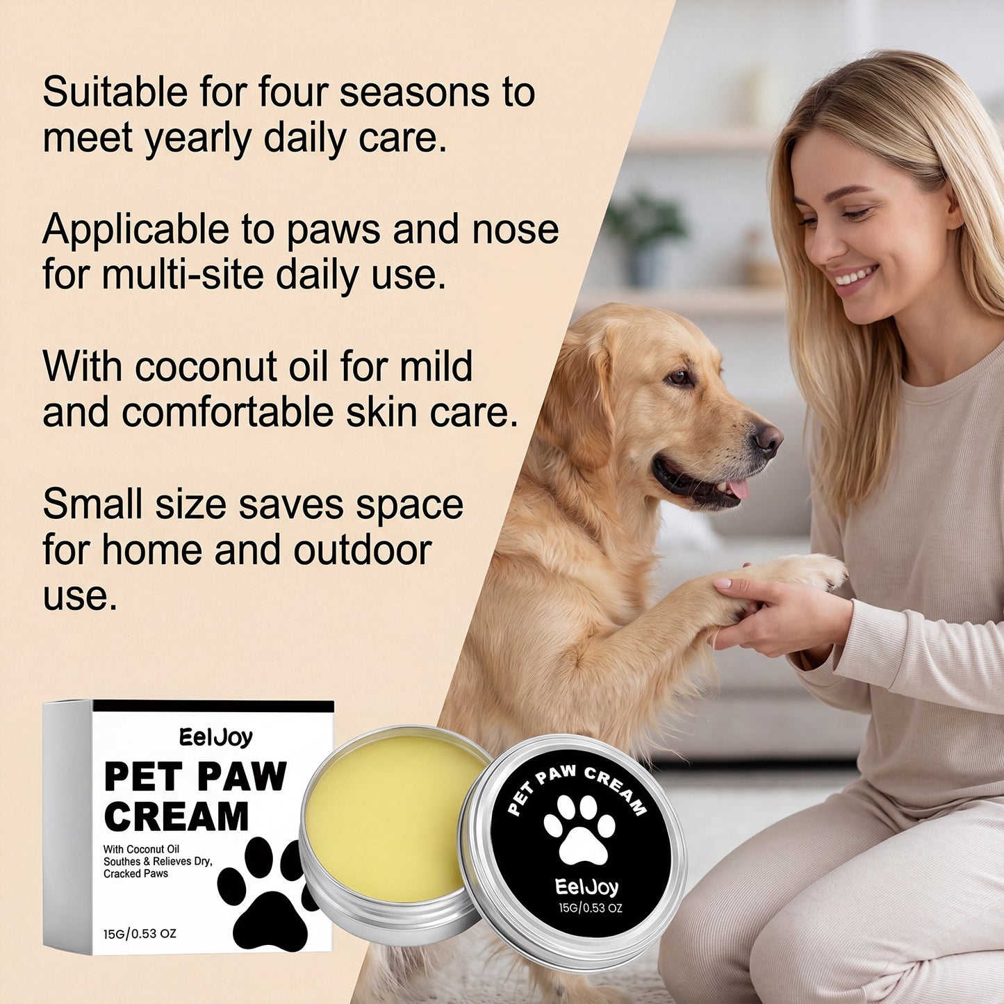 Paw Balm ¦ Soothing Moisturiser for Dry Paws & Noses (15g)