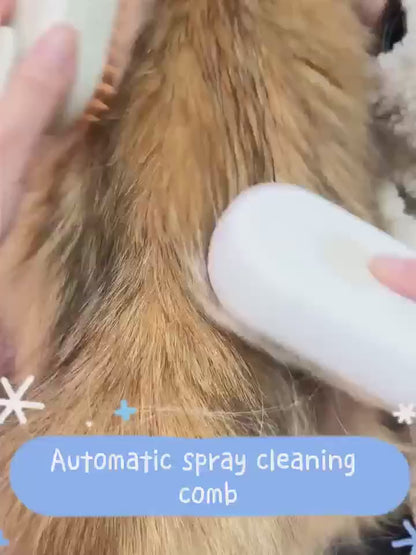 Mist Brush ¦ Steam Grooming Brush for Cats & Dogs (USB-C Rechargeable)